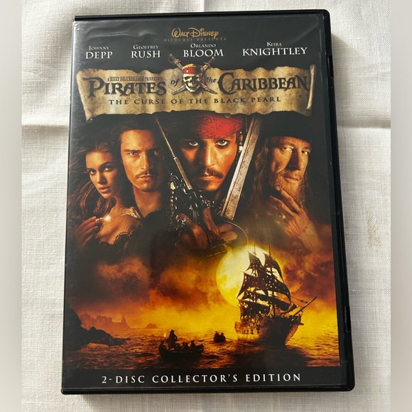 Disney Other - Pirates of the Caribbean: The Curse of the Black Pearl DVD 2 Disc Set Widescreen
